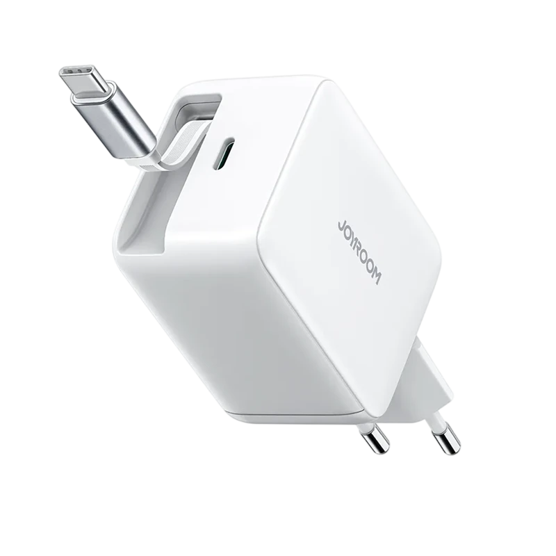 Carregador USB-C com cabo retrátil Joyroom de 67 W