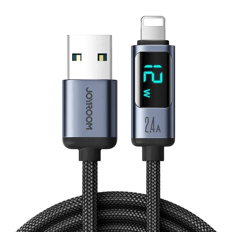 Cabo Joyroom USB-A para Lightning com Ecrã LED