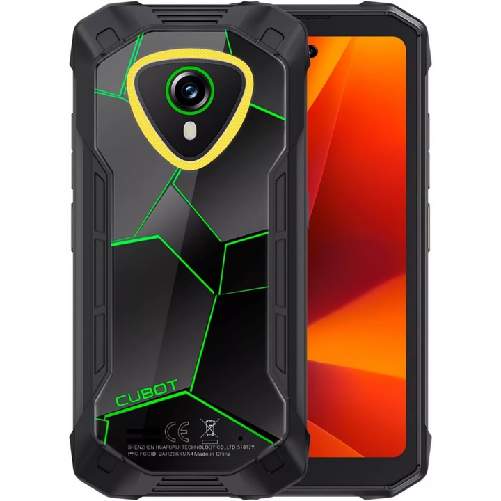 Cubot KingKong Mini 4 126 GB Preto-Verde Luz de campismo 6 GB de RAM Processador SC T616