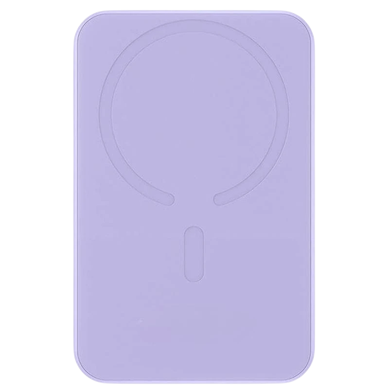 Baseus Power Bank Mini 5000mAh Roxo compatível com MagSafe - Carregamento rápido de 20W e cabo C incluído