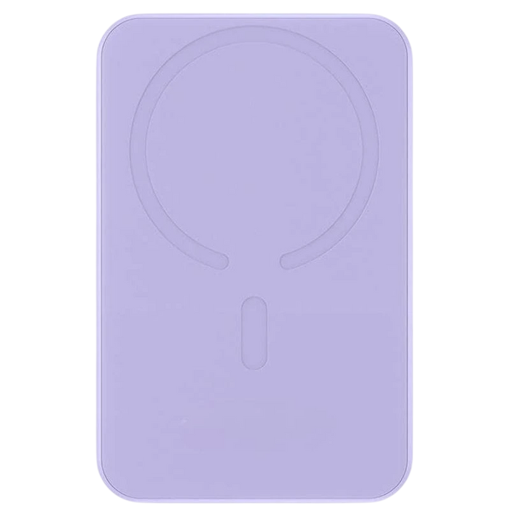 Baseus Power Bank Mini 5000mAh Roxo compatível com MagSafe - Carregamento rápido de 20W e cabo C incluído