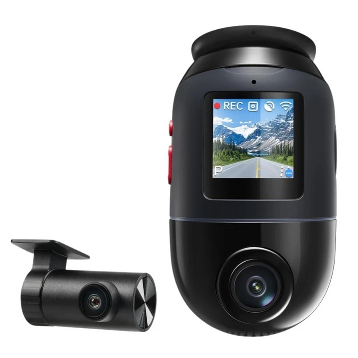 70mai Omni Dash cam 4K 360° + Câmara traseira RC14 4K WiFi/4G - Câmara para automóvel