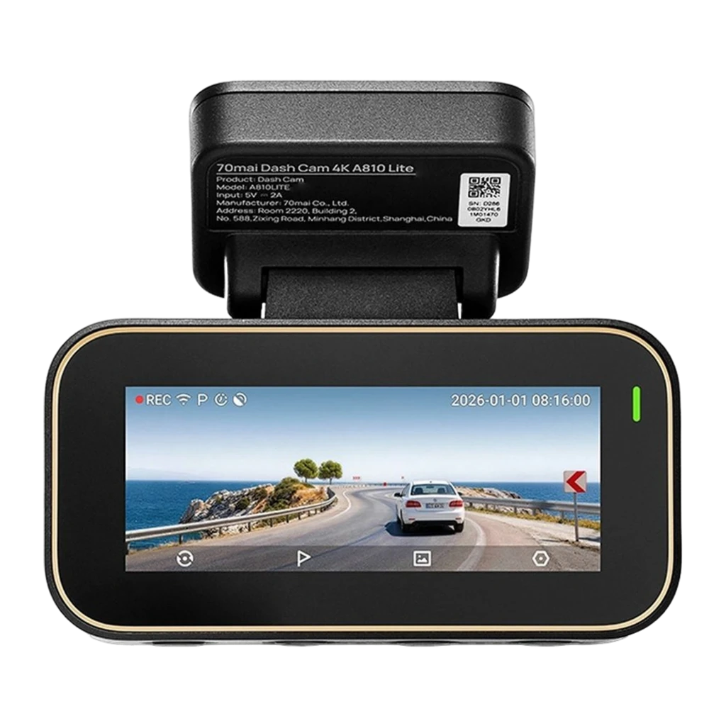 Dashcam 70mai A810 Lite 4K GPS WiFi