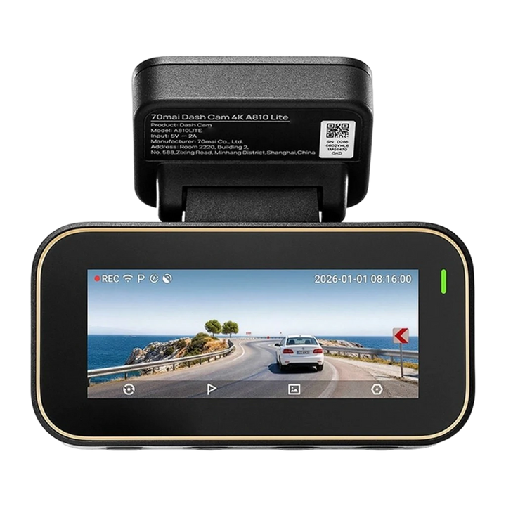 Dashcam 70mai A810 Lite 4K GPS WiFi