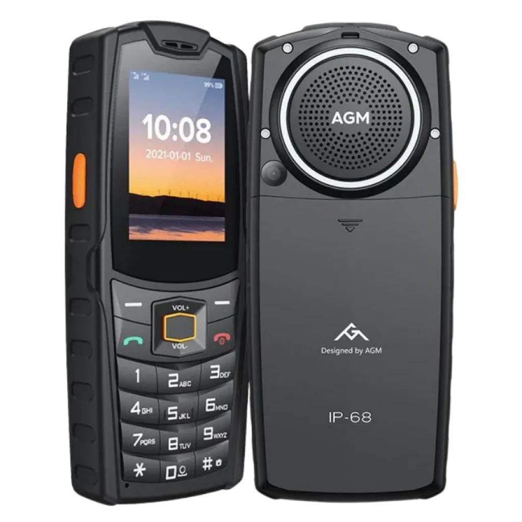 AGM M6 2,4 polegadas, 4G, 2500 mAh, altifalante de 3,5 W resistente