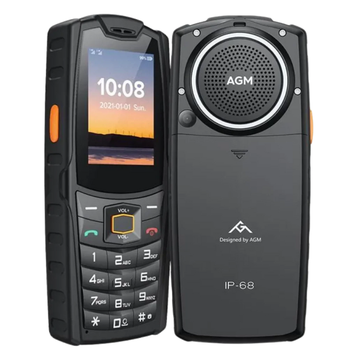 AGM M6 2,4 polegadas, 4G, 2500 mAh, altifalante de 3,5 W resistente