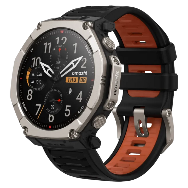 Amazfit T-Rex Ultra 2 Magma Preto Ecrã AMOLED 1,5" WiFi GPS - Relógio Inteligente