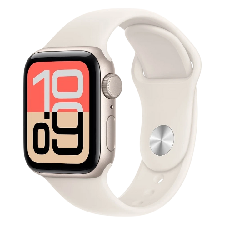 Apple Watch SE 3 GPS 40 mm Branco Estelar com Pulseira Desportiva Branco S/M