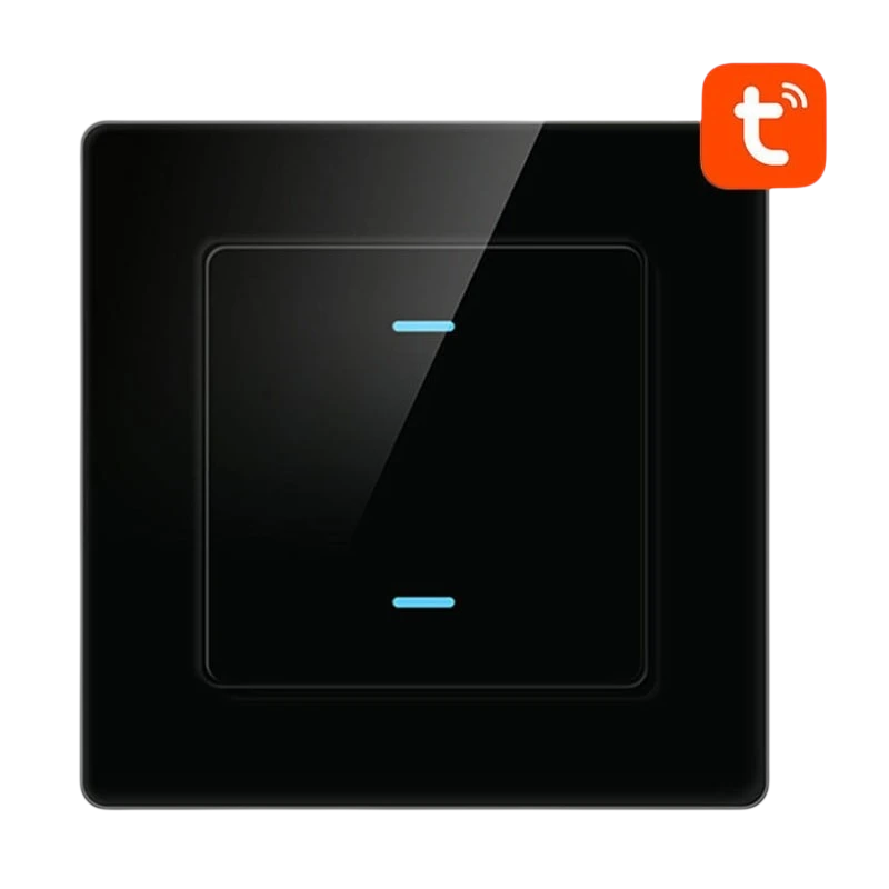 Avatto N-TS10-B2 2 Botões WiFi Preto - Interruptor Táctil Inteligente
