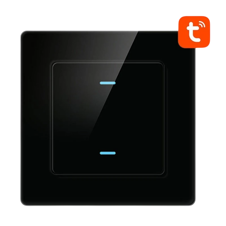 Avatto N-TS10-B2 2 Botões WiFi Preto - Interruptor Táctil Inteligente