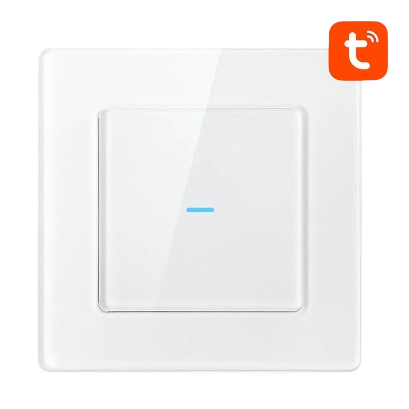 Avatto N-TS10-W1 1 Botão WiFi Branco - Interruptor Táctil Inteligente