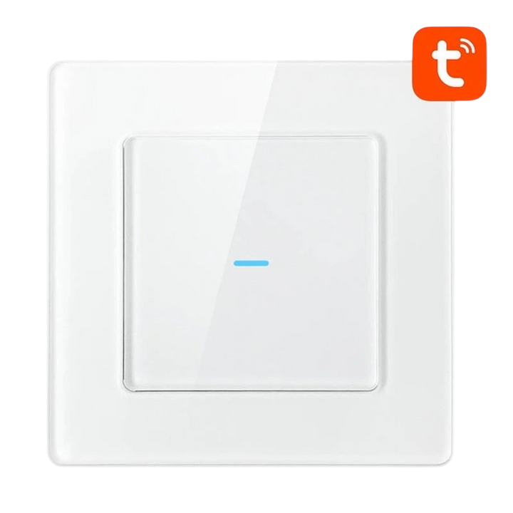 Avatto N-TS10-W1 1 Botão WiFi Branco - Interruptor Táctil Inteligente