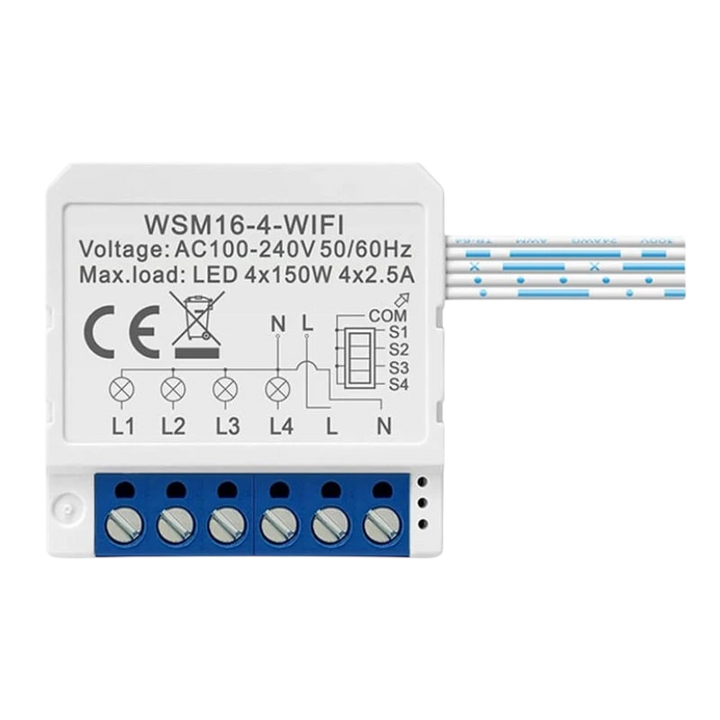 Avatto WSM16-W4 Branco - Interruptor Inteligente WiFi
