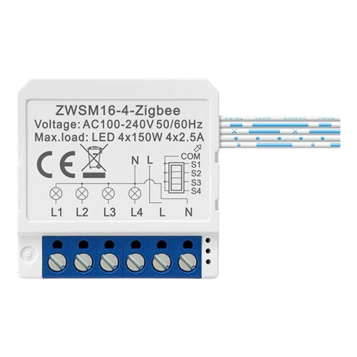 Avatto ZWSM16-W4 Branco - Interruptor inteligente ZigBee
