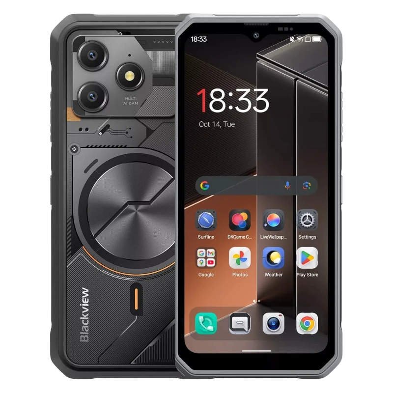 Blackview Fort 100 128 GB Preto Resistência de nível militar 6 GB de RAM Design Mecha