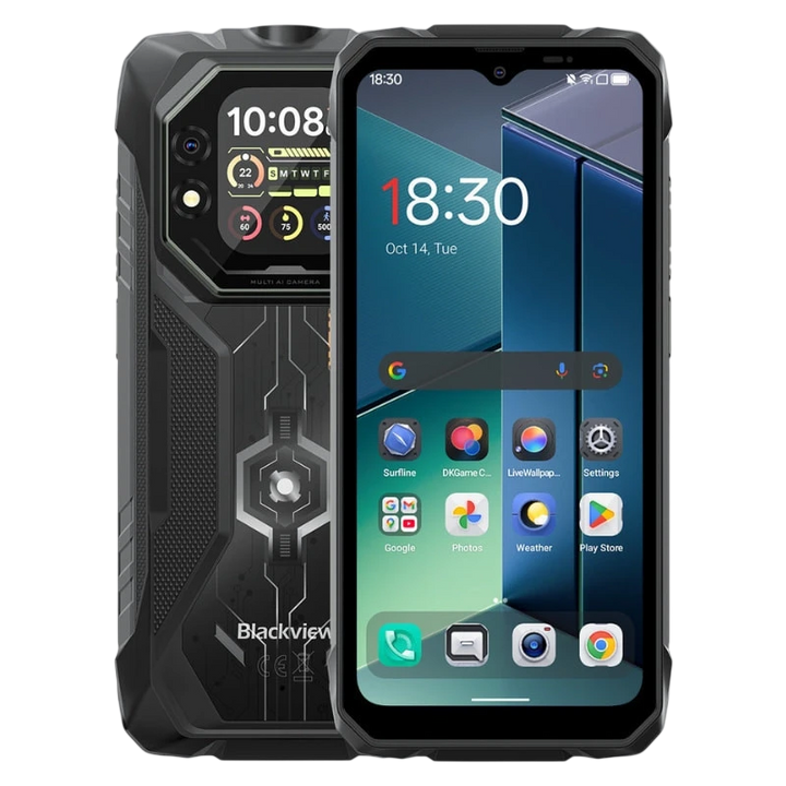 Blackview Rock 1 256 GB Preto Ecrã secundário de 2,01 polegadas 8 GB de RAM 15000 mAh