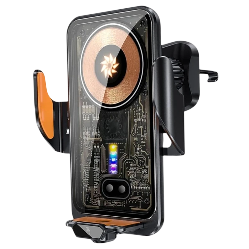 Carregador sem fios C11 66W Transparente Preto para automóvel