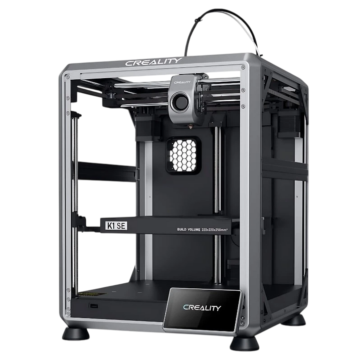 Creality K1 SE - Alta velocidade 600mm/s, Tamanho de impressão 220x220x250mm, Arrefecimento rápido Preto FDM