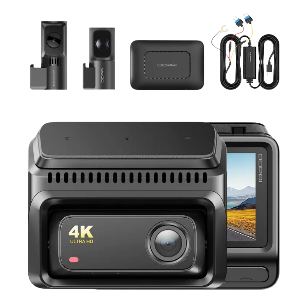 DDPAI Z60T 3CH 4K com módulo 4G - Câmara para Carro
