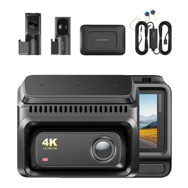 DDPAI Z60T 3CH 4K com módulo 4G - Câmara para Carro