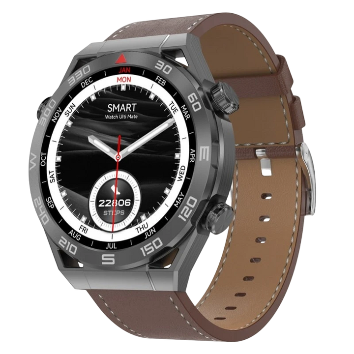DT NO.1 Ultra Mate Preto com Bracelete em pele Castanha
