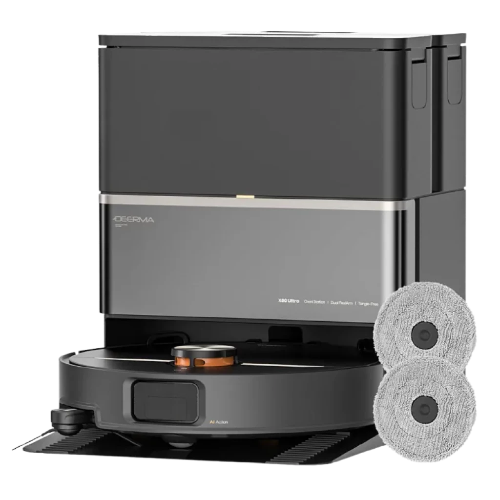 Deerma X80 Ultra com função de esfregamento, 23 000 Pa, 3 L - Aspirador robô