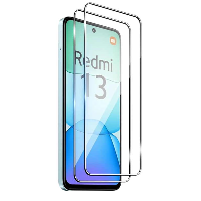 Pack x2 Película de vidro temperado Xiaomi Redmi 13 Full Screen 3D