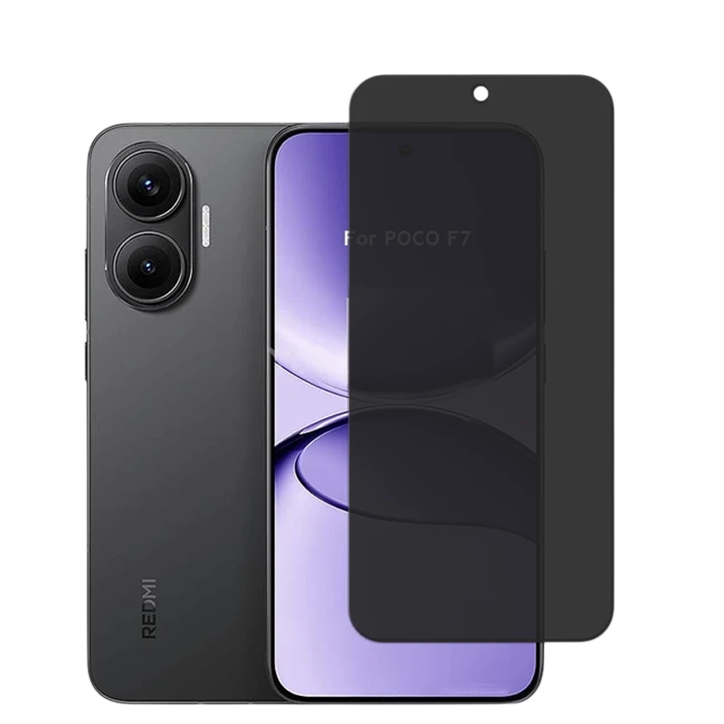 Película de vidro temperado anti-espionagem Xiaomi Poco F7