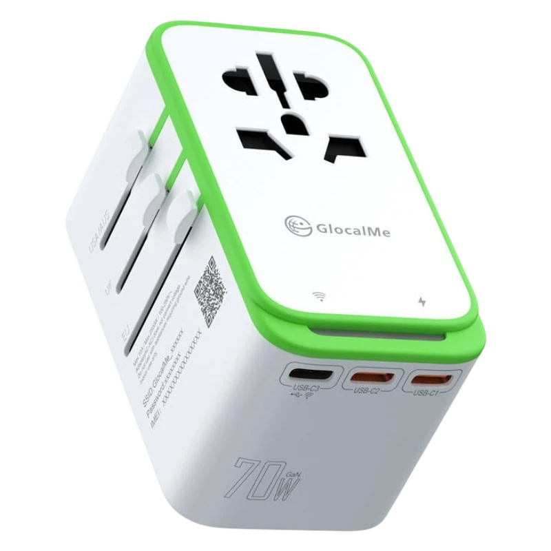 Adaptador de viagem GlocalMe Roamplug 4G WiFi 4 em 1