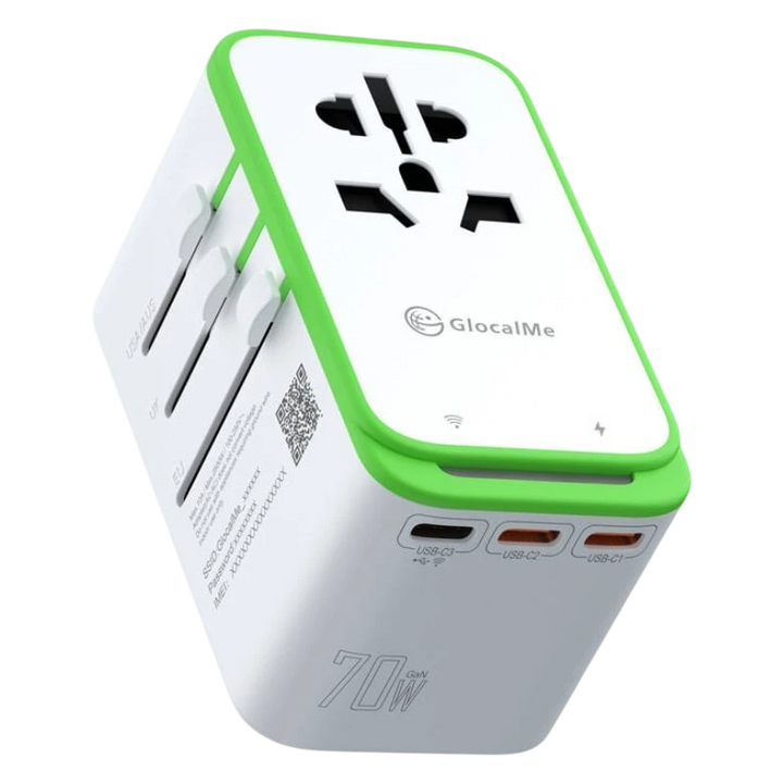 Adaptador de viagem GlocalMe Roamplug 4G WiFi 4 em 1