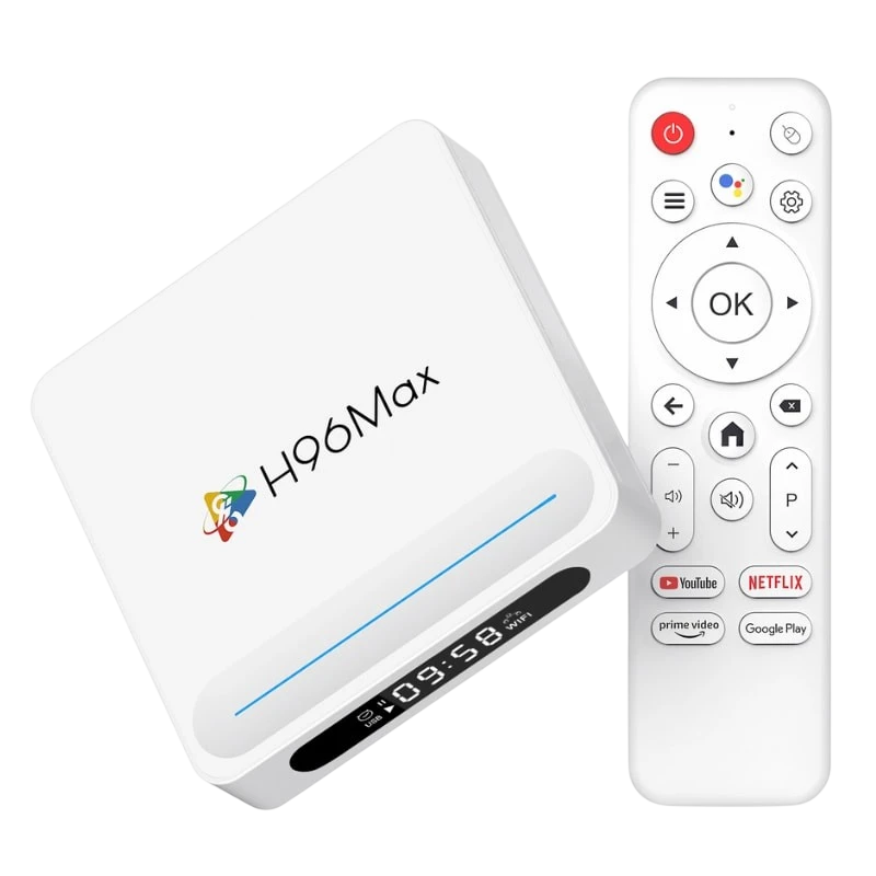 H96 Max H618 Plus 4GB/128GB 8K WiFi6 Android 14 Branco - Android TV