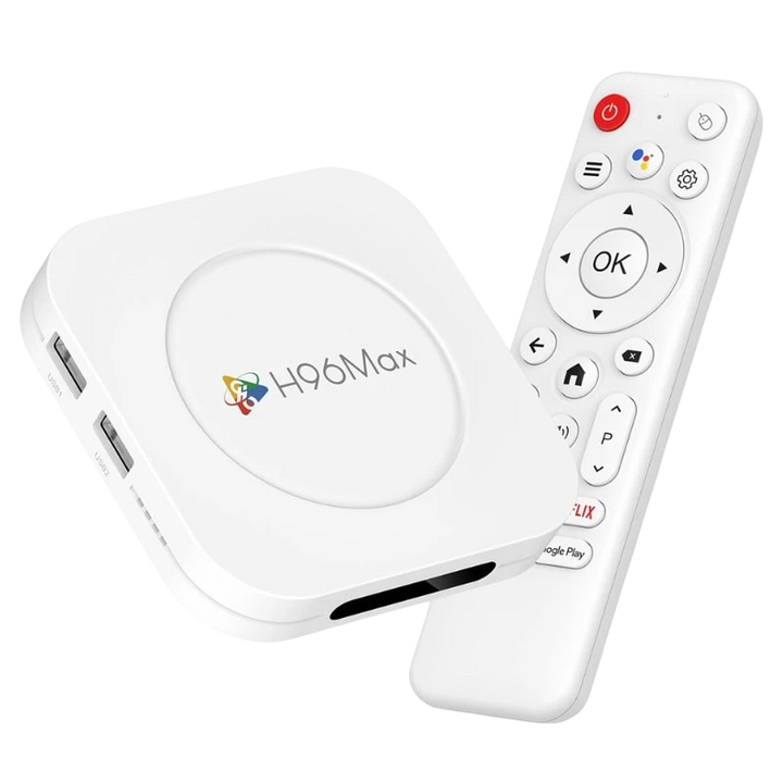 H96 Max M1 Plus 4GB/32GB 8K WiFi6 Android 14 Branco - Android TV