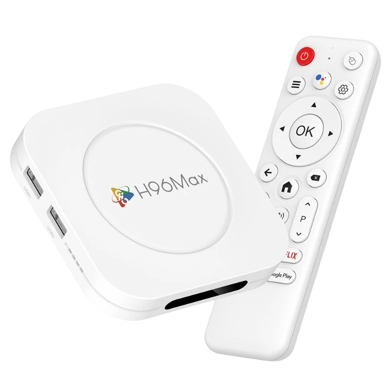H96 Max M1 Plus 4GB/128GB 8K WiFi6 Android 14 Branco - Android TV
