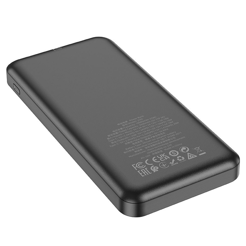 Powerbank Hoco J102 10000 mAh 20W Preto