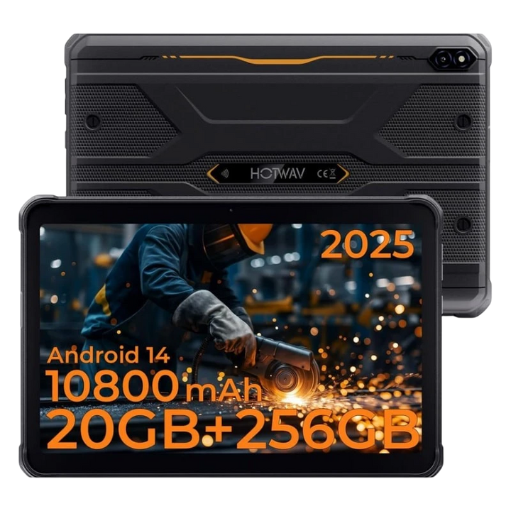 Hotwav R10 Pro 10,1 8GB/256GB WiFi + 4G Laranja Rugged