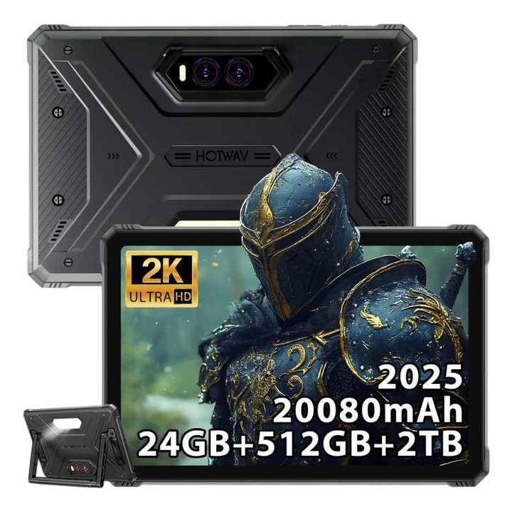 Hotwav R9 Plus 11 8GB/512GB WiFi + 4G Preto Rugged