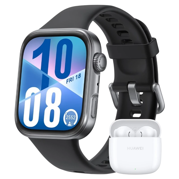 Huawei Watch Fit 4 Preto + FreeBuds SE 2 Branco