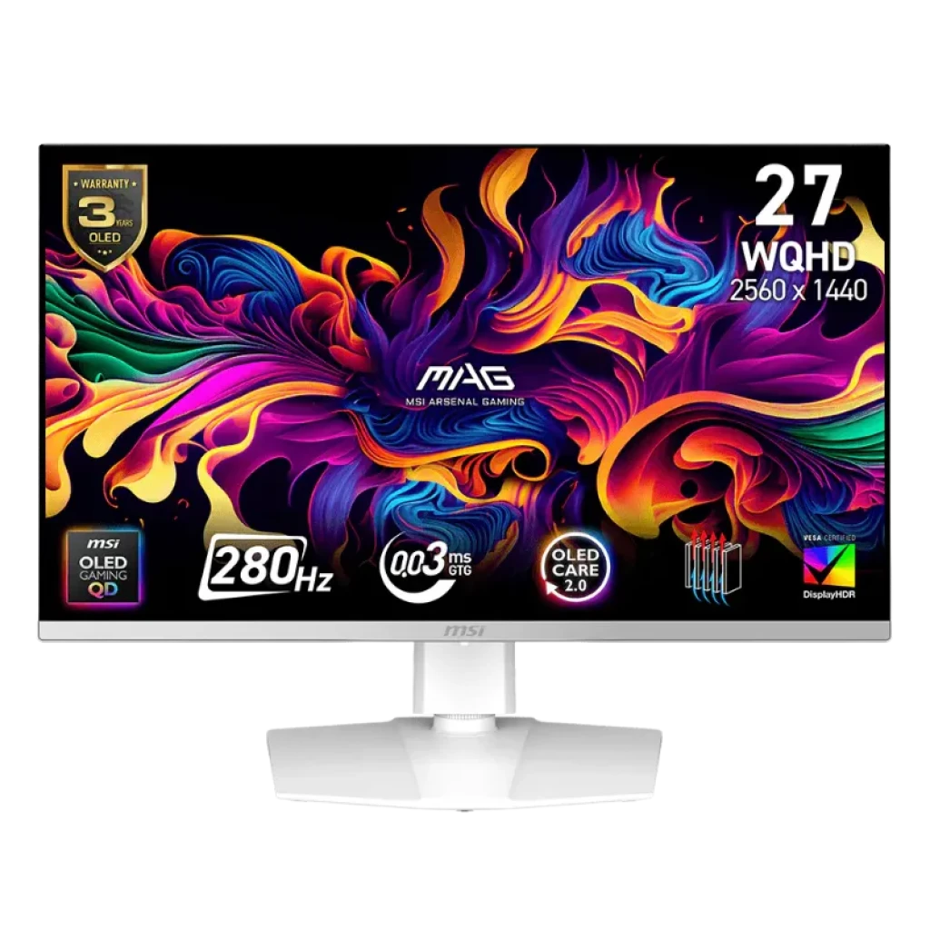MSI MAG 272QPWDE QD-OLED X28 27 polegadas WQHD 280 Hz FreeSync Premium Pro - Monitor de PC
