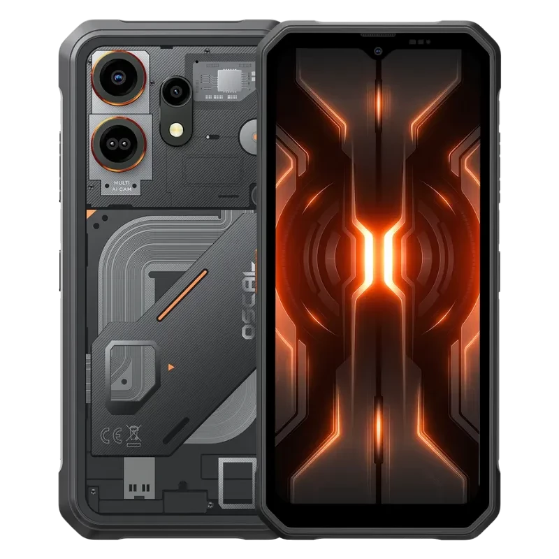 Oscal Marine 3 128 GB Preto com tripla certificação de resistência 8 GB de RAM Bateria de 5000 mAh