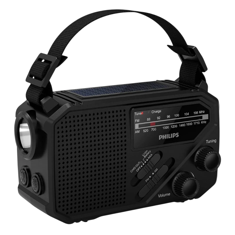 Philips TAR1609/00 - Rádio portátil analógico com lanterna