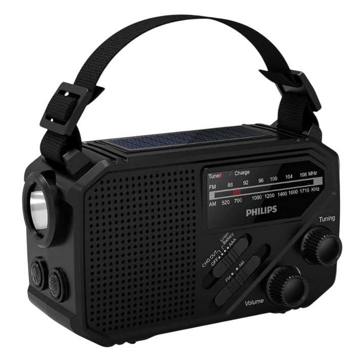 Philips TAR1609/00 - Rádio portátil analógico com lanterna