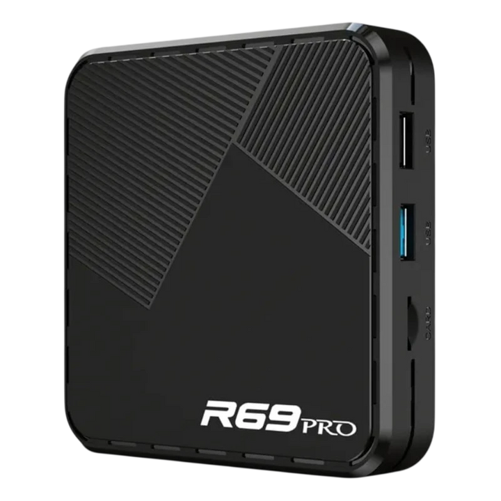 R69 Pro 2GB/16GB 8K WiFi 6 Android 14 Preto - Android TV