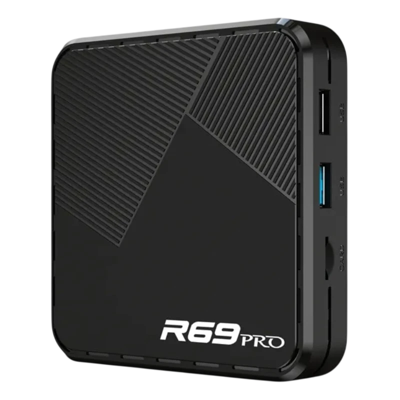 R69 Pro 4GB/64GB 8K WiFi 6 Android 14 Preto - Android TV