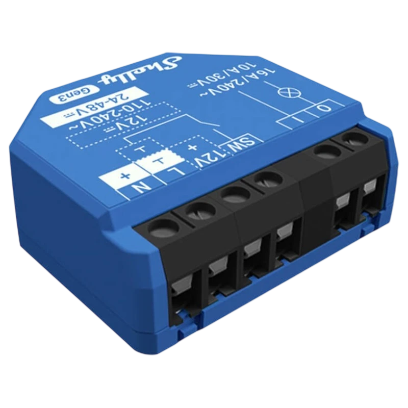 Shelly 1 Gen3 Azul - Relé Inteligente