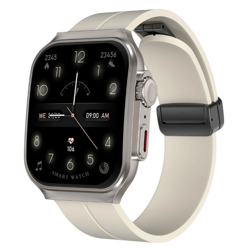 Smartwatch OV88 Branco com mais de 150 mostradores Até 7 dias de uso normal