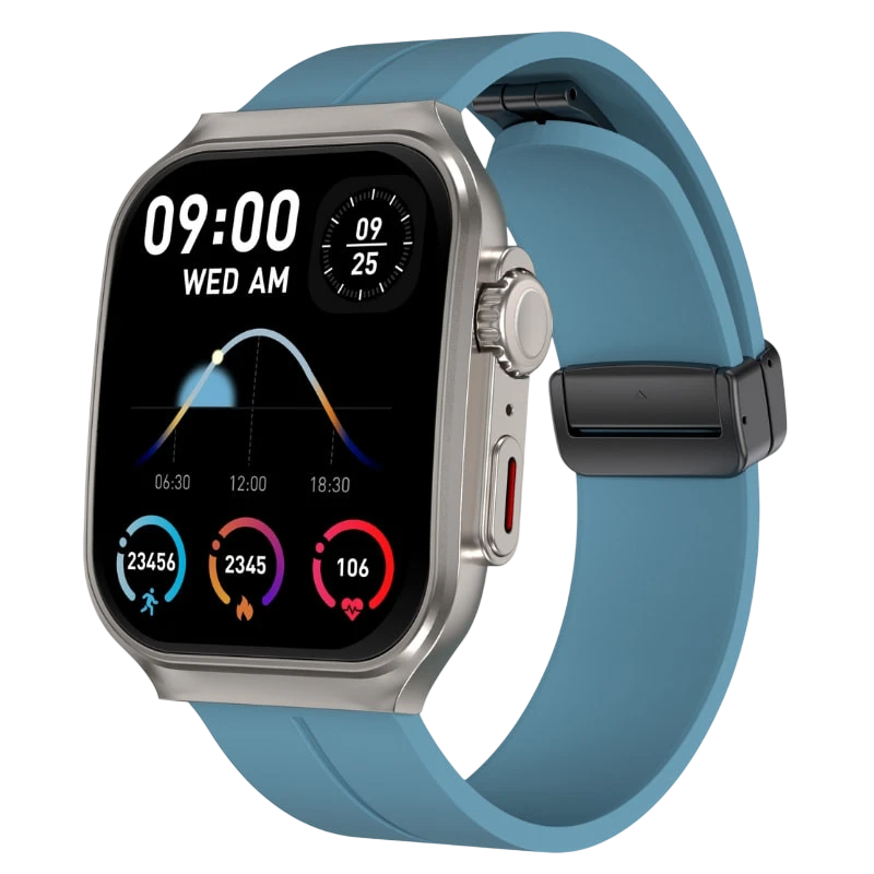 Smartwatch OV88 Turquesa com altifalante integrado Sensor de frequência cardíaca