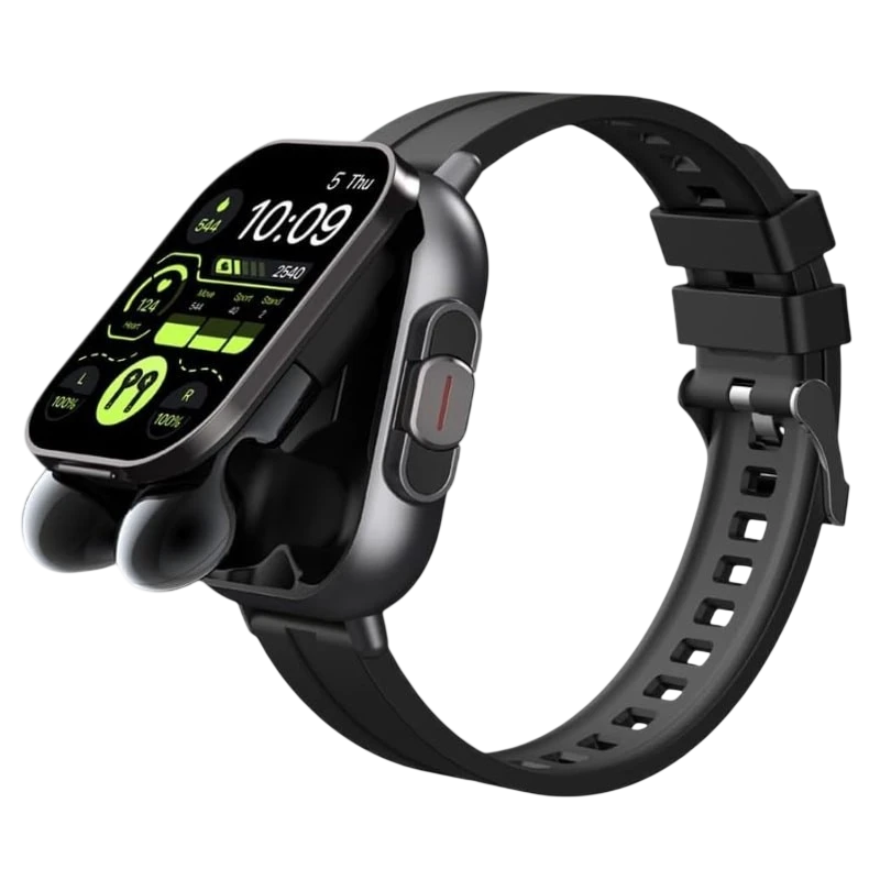D8 Preto com Bracelete de Silicone e Auriculares