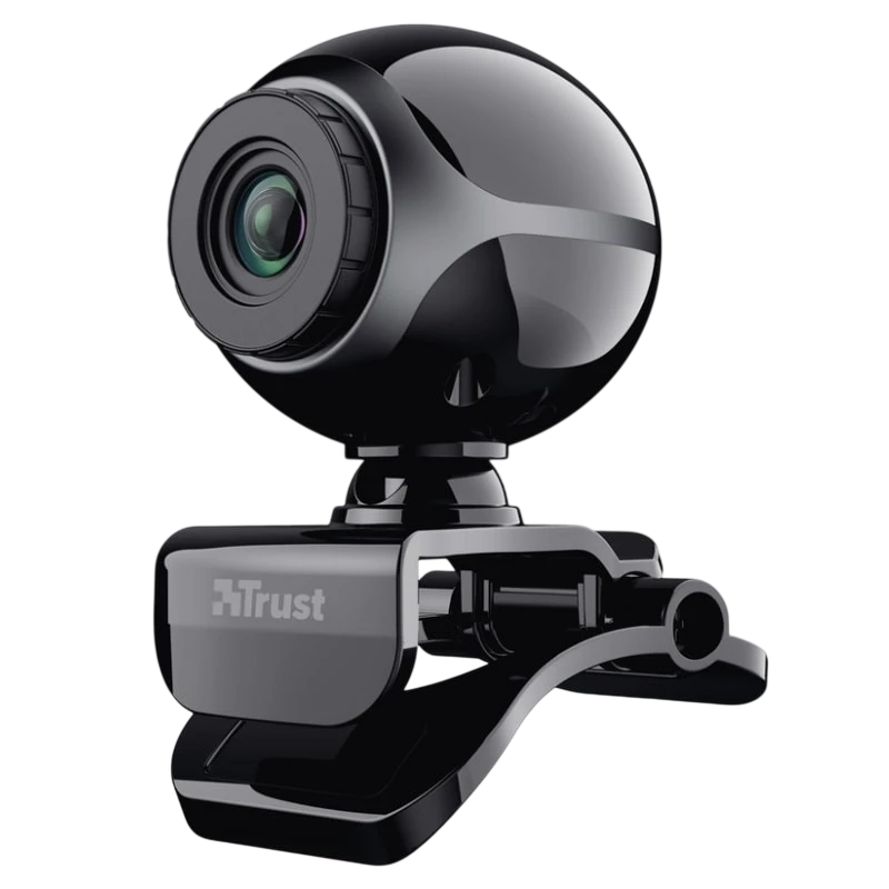 Trust Exis Webcam 0,3 MP com Microfone Preto