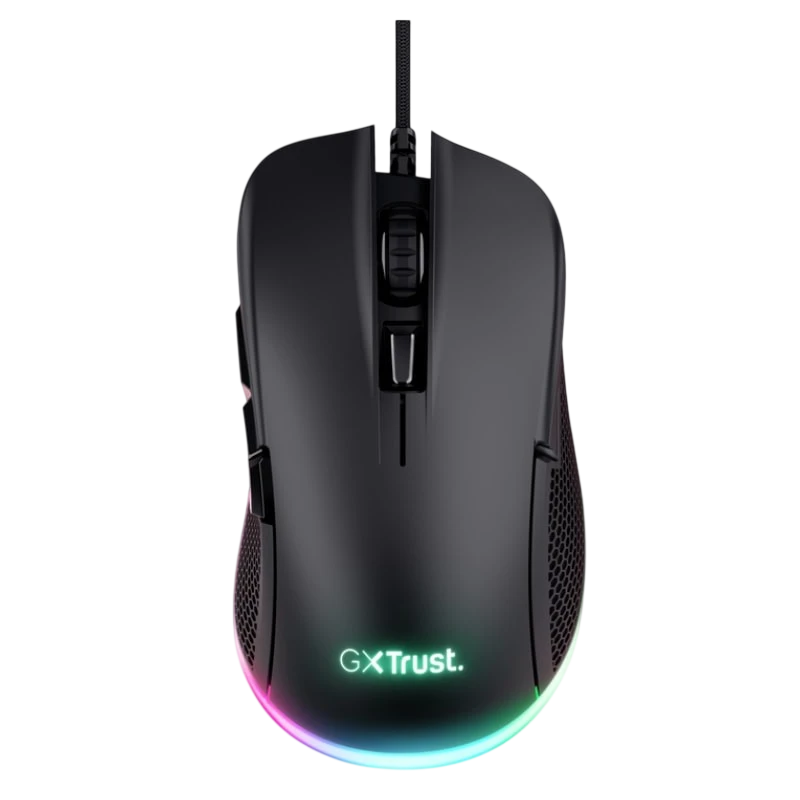 Trust GXT 922 YBAR RGB 7200 DPI Preto