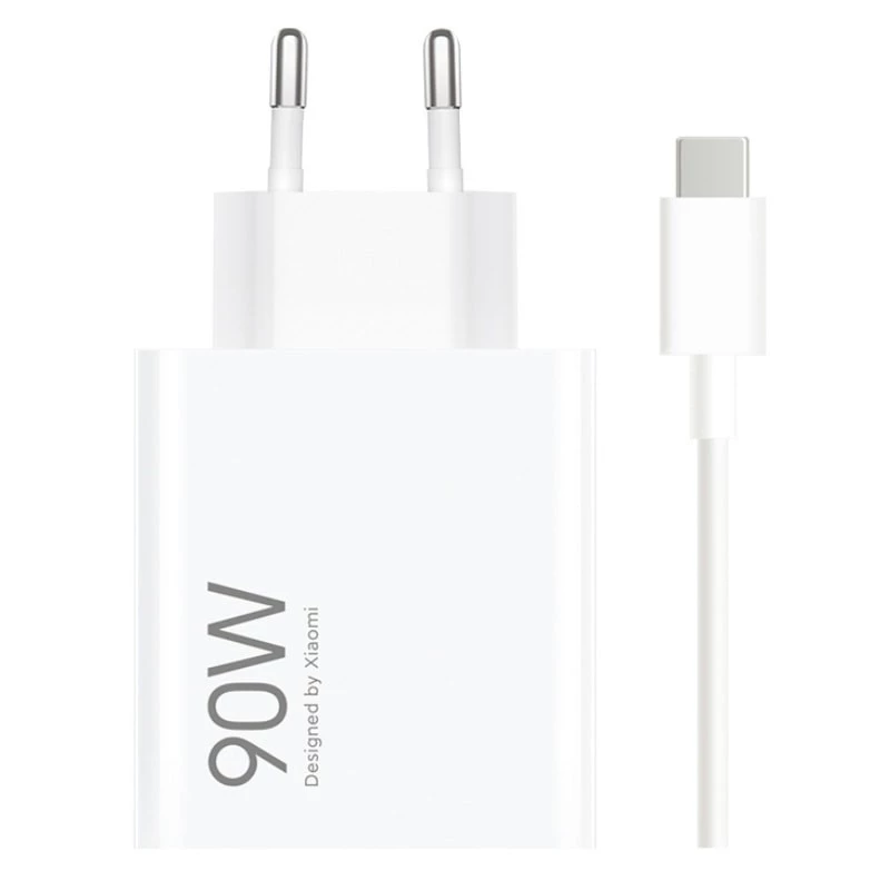Carregador rápido Xiaomi 90W HyperCharge Combo USB Tipo-A + Cabo USB-C 1m